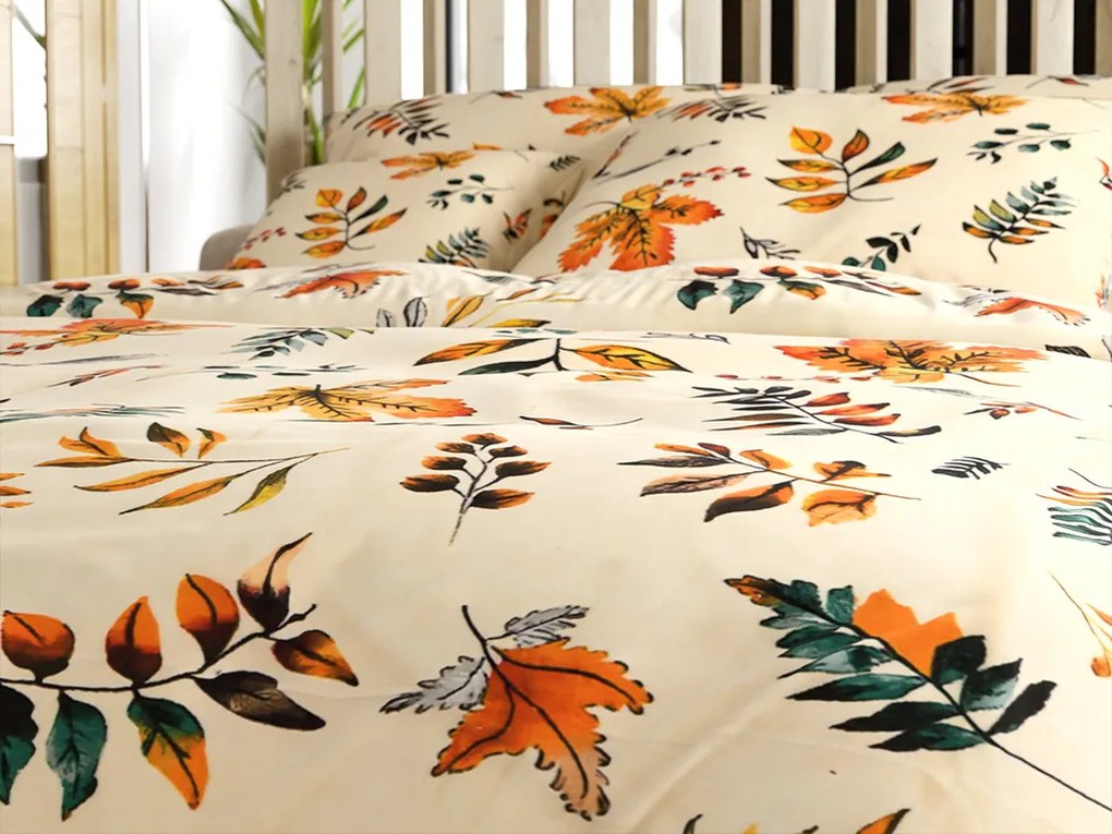 Lenjerie cocolino AUTUMNA crem Dimensiune lenjerie de pat: 70 x 90 cm | 140 x 220 cm