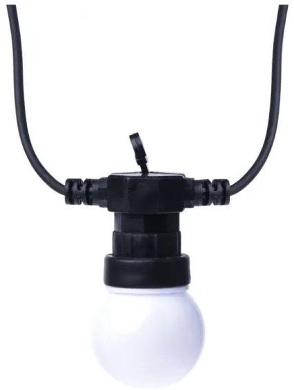 Lanț LED decorativ de exterior 10xLED/10m IP44 alb