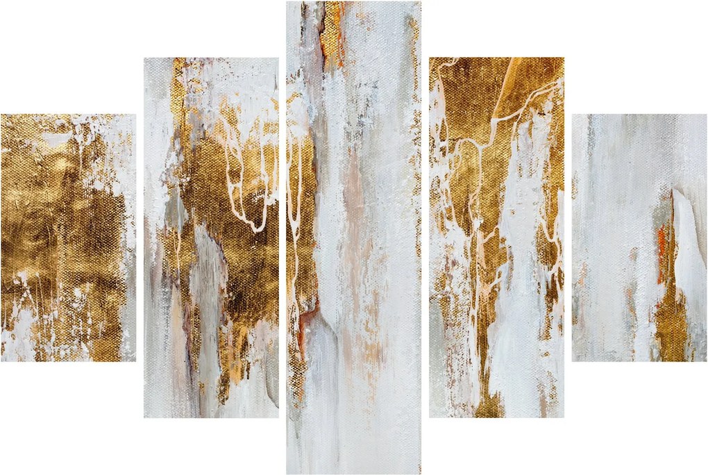 Tablou - Abstract auriu (150x105 cm)