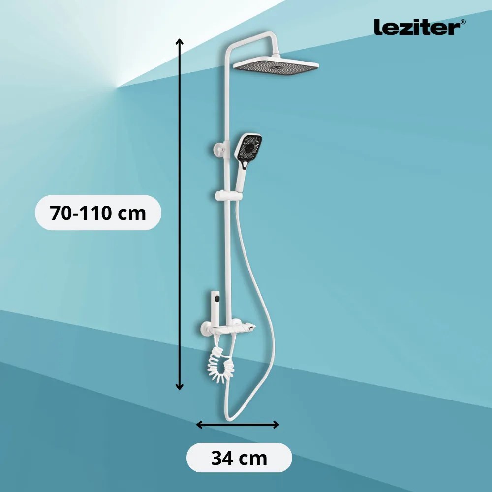 Set de duș multifuncțional Eliz alb