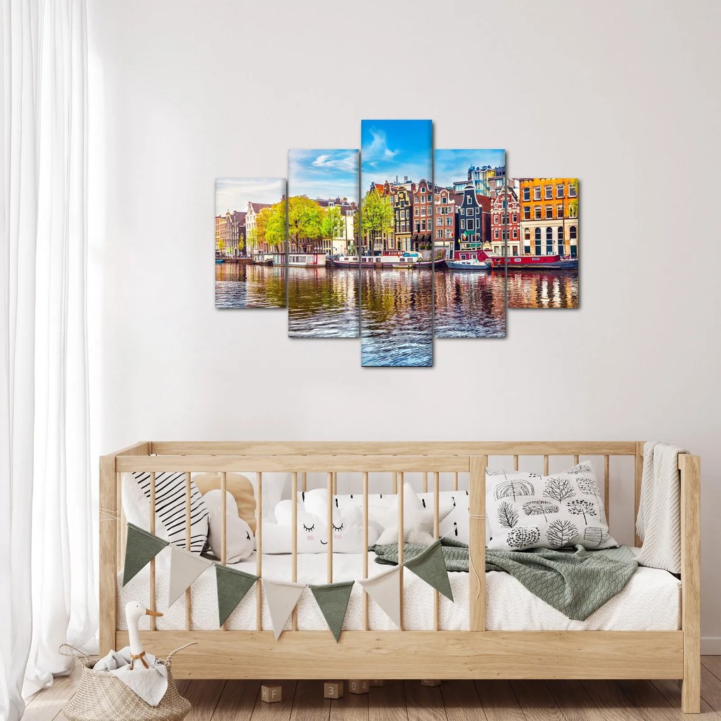 Tablou - Case dansatoare, Amsterdam (150x105 cm)