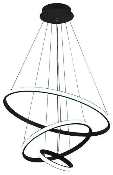 Lustră LED dimabilă pe cablu LED/90W/230V 3000-6500K + telecomandă