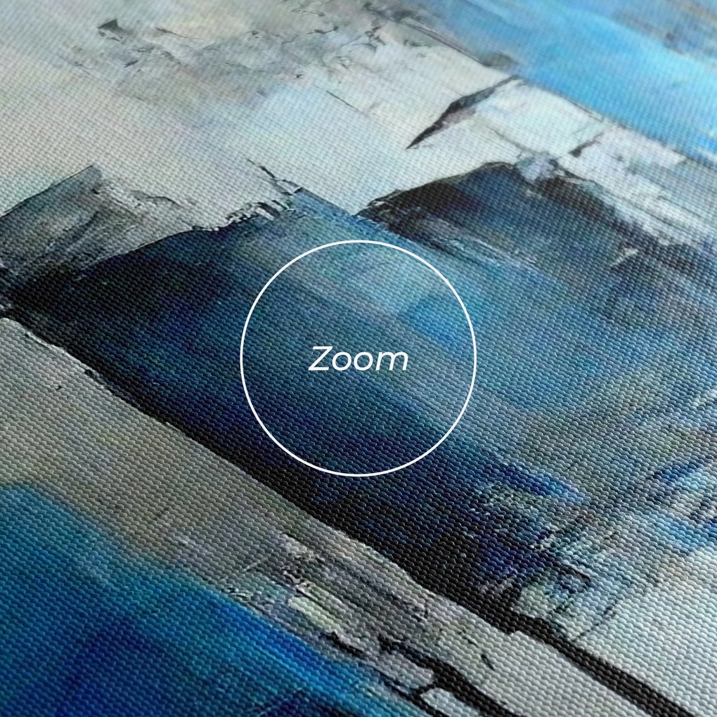 Tablou Canvas, 50x100cm, Dormitor si Living, Abstracte, Arta abstracta, Blue Gray Color