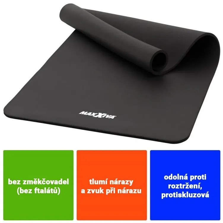 MAXXIVA Covor de gimnastică , 190x100x1,5 cm, negru