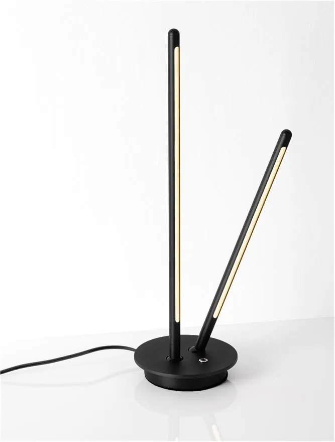 Lampa de masa LED design modern INTEC, negru