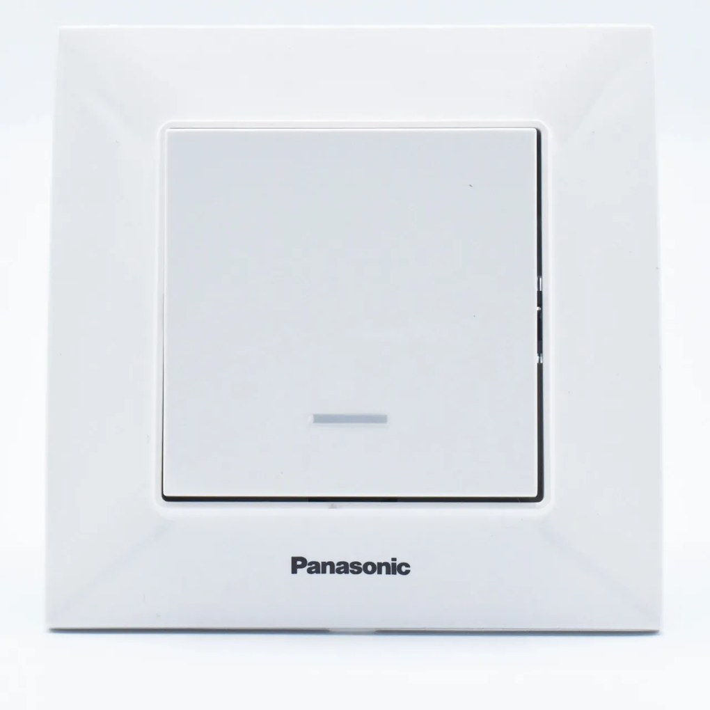 Intrerupator cu led 10A, IP20, Alb, Panasonic Arkedia Slim
