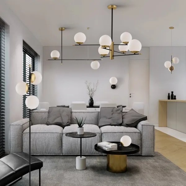 Lustră pe tijă NOSTALGIA 6xE14/40W/230V