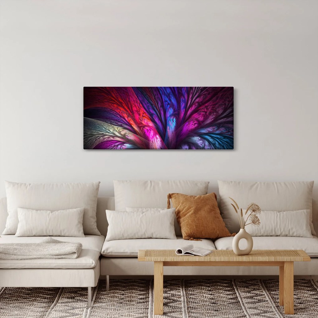 Tabloul abstract cu copacul (120x50 cm)