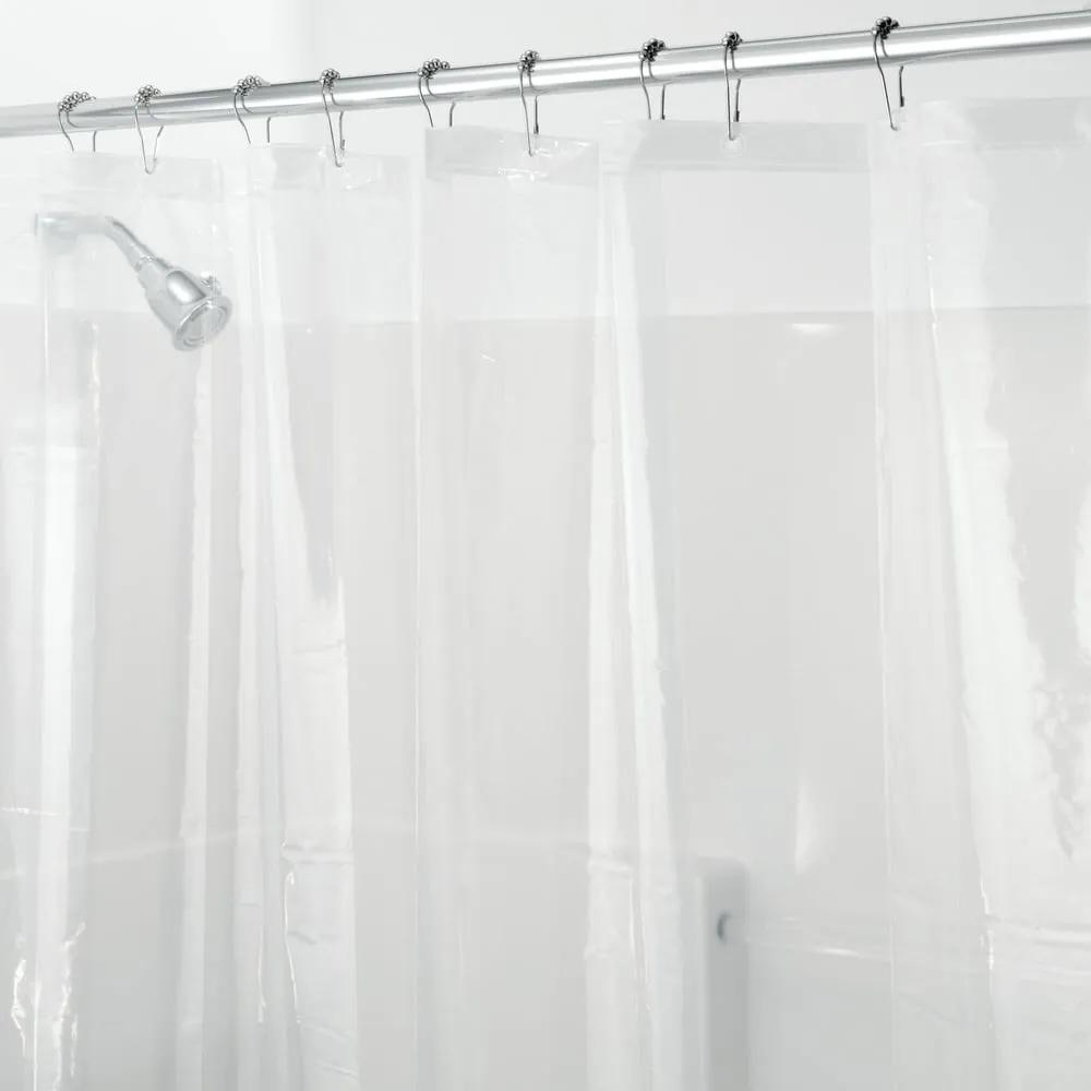 Perdea de duș transparentă iDesign PEVA, 183 X 183 cm