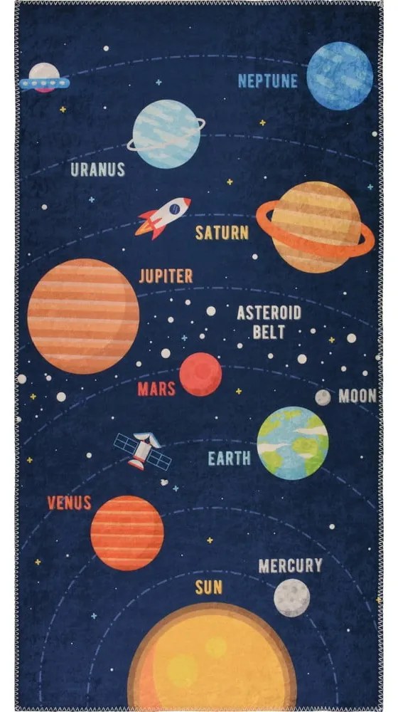 Covor pentru copii 100x160 cm Solar System – Vitaus