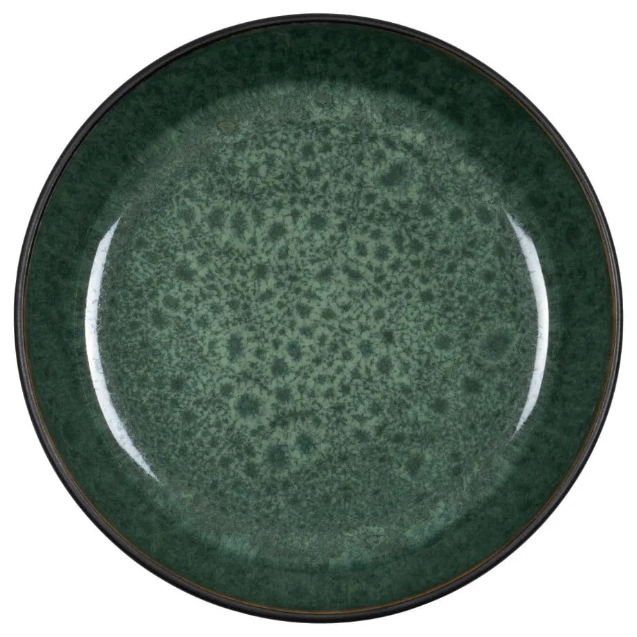 Bol mic verde/negru din gresie Gastro Green/Black – Bitz