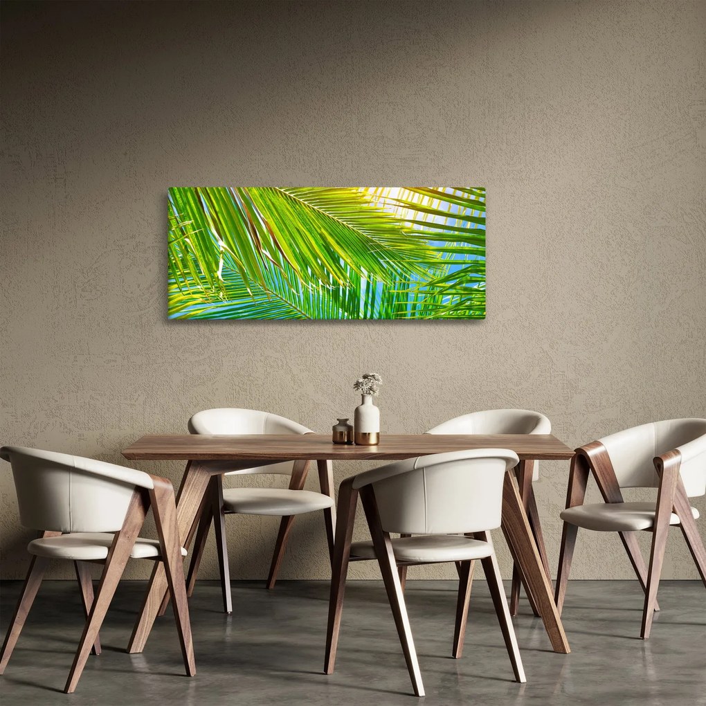 Tablou - Frunze de palmier (120x50 cm)