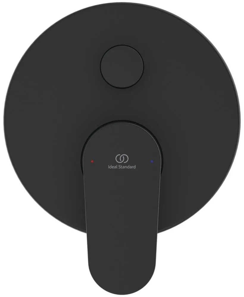 Baterie incastrata, pentru 2 consumatori, negru matase Negru mat