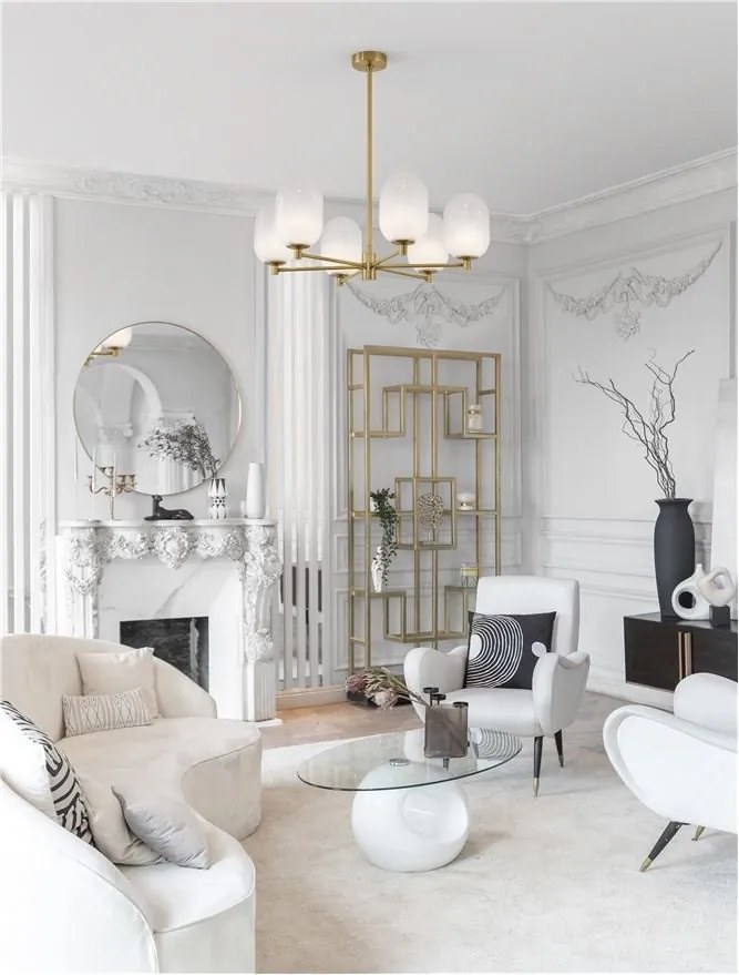Lustra moderna design deosebit cu 6 de surse de lumina BALOR