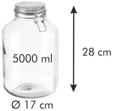 Pahare cu clips Tescoma DELLA CASA, 5 l, 5 l