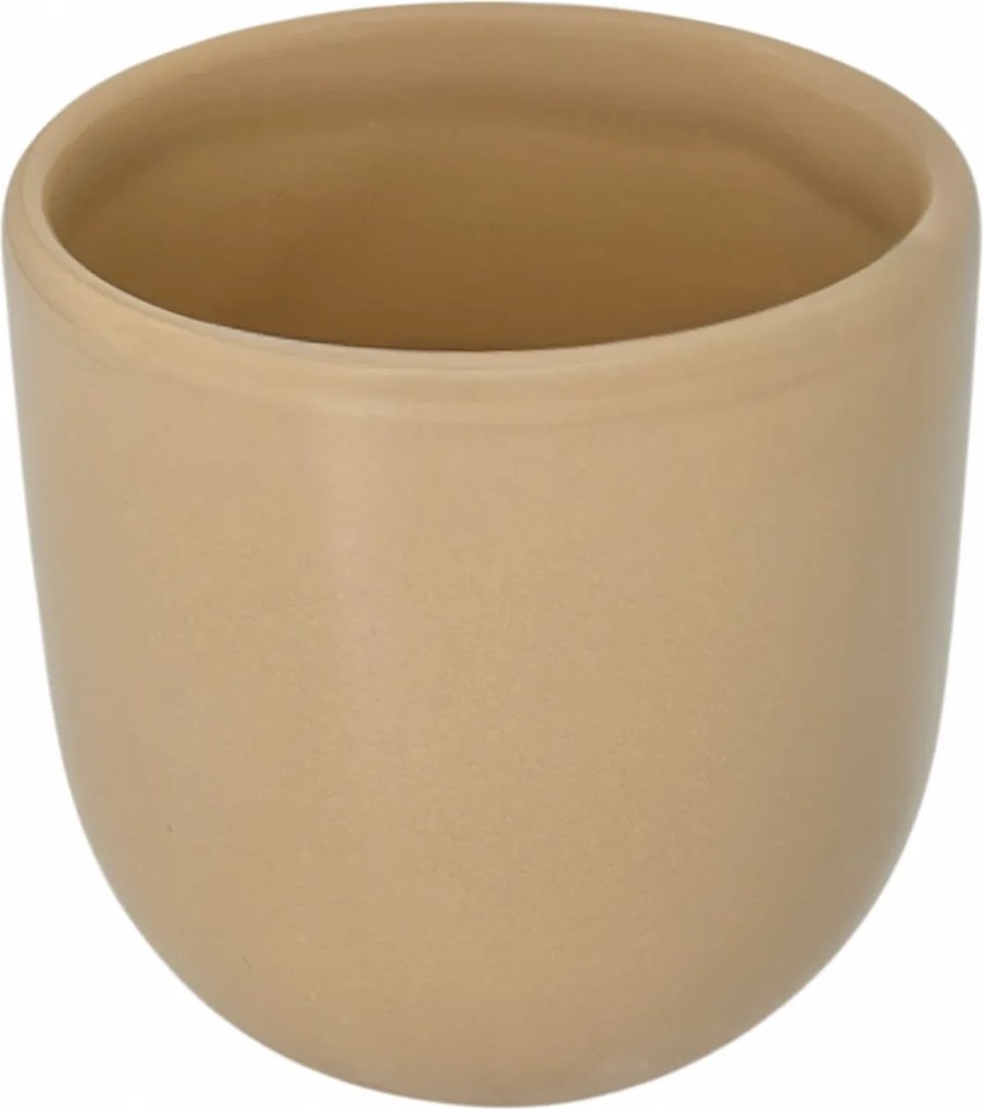 PAHAR CAFEA NOVUM BEJ DESCHIS (PANTONE Brazilian Sand, 250ML) GRESIE GLAZURATA MANUAL