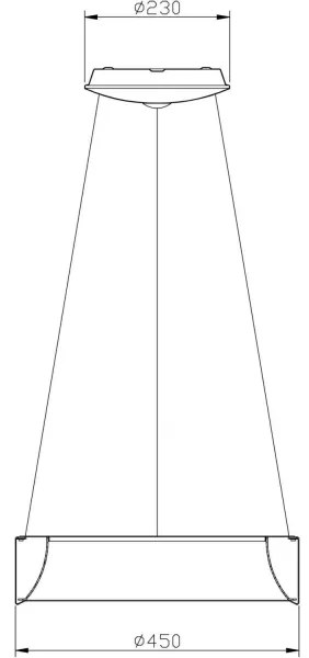 Lustră LED dimabilă Deko-Light 342122 SCULPTORIS LED/27W/230V 3000K d. 45cm