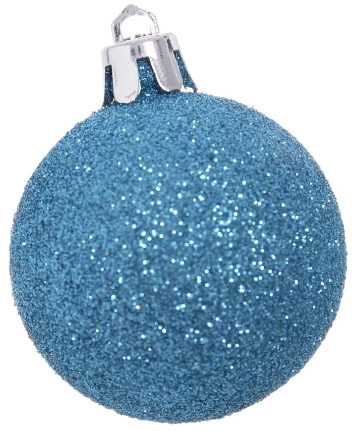 Globuri turcoaz de Crăciun în set de 12 bucăți Casa Selección, ⌀ 4 cm