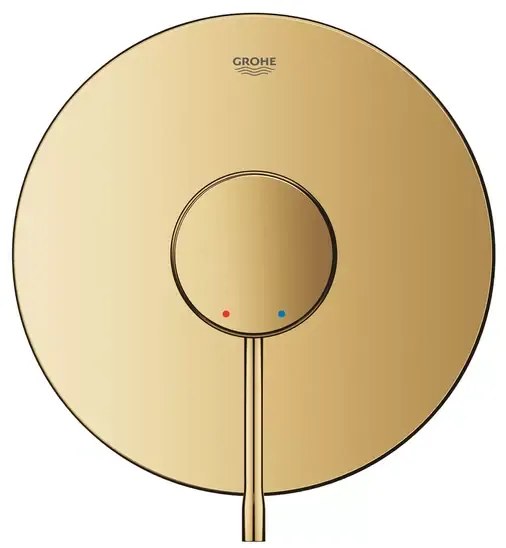 Baterie dus incastrata Grohe Essence auriu lucios Cool Sunrise fara corp ingropat