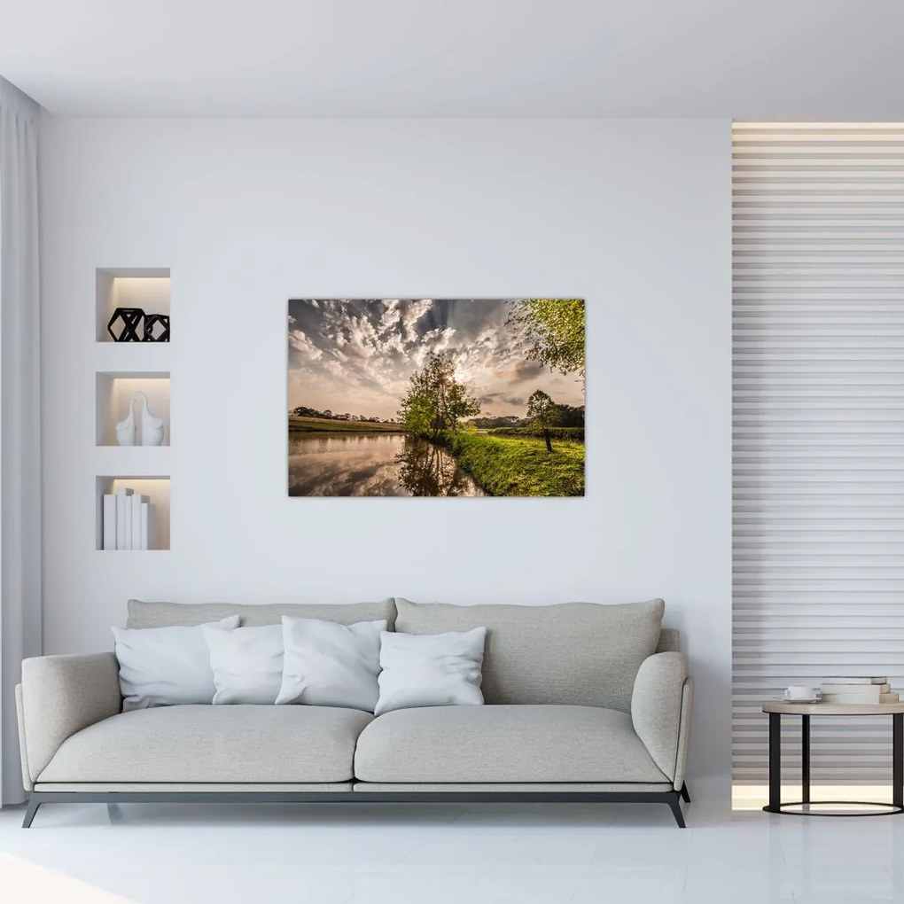 Tablou naturii cu raze de soae (90x60 cm)