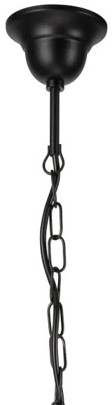 Lustră pe lanț DONATO 6xE14/40W/230V negru