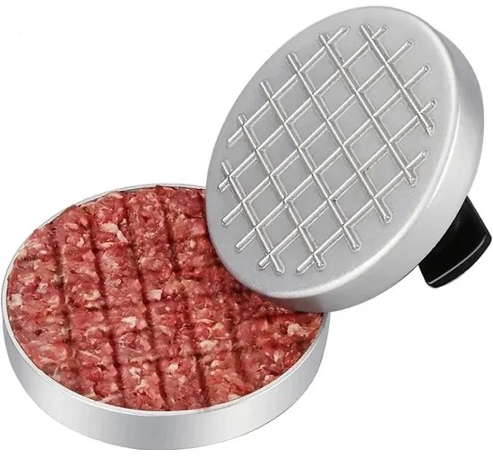 Presa pentru hamburgeri/chiftele aluminiu 11,8cm Perfect Home 10458