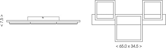 Brilagi - LED Plafonieră PLANK LED/30W/230V 4000K 34,5x65 cm lemn