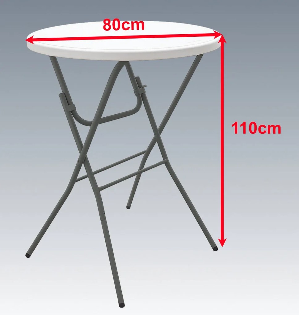 Masă rotundă pliabilă de tip „bar”