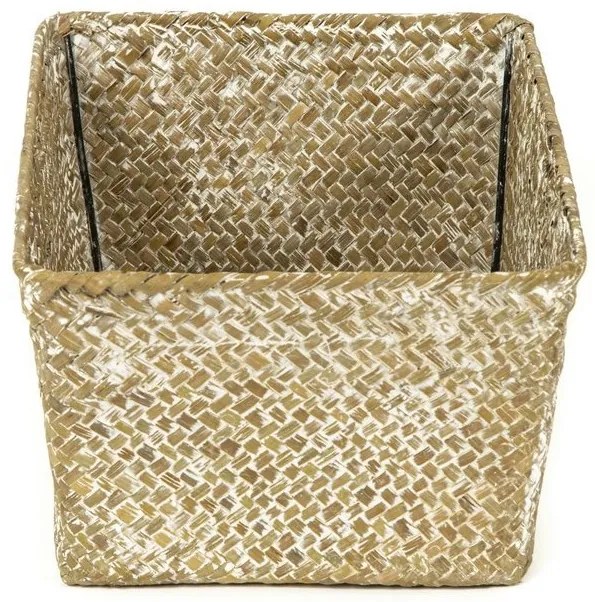 Coș tricotat compactor 30 x 20 x 13 cm, maro deschis