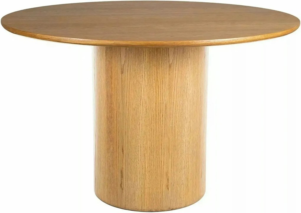 Masă RONDO, stejar, furnir/MDF, Ø120x76 cm
