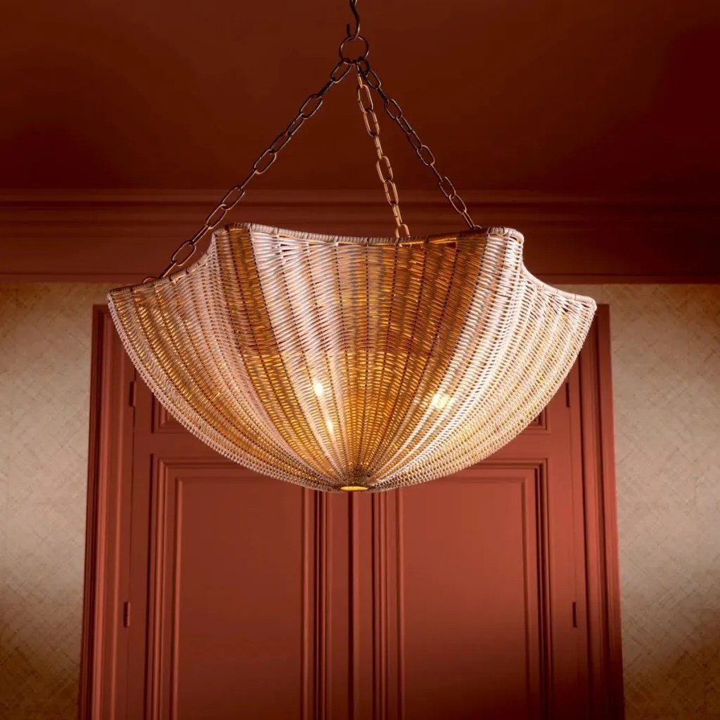 Candelabru design LUX, Rattan, Alama Vintage, Los Palmos
