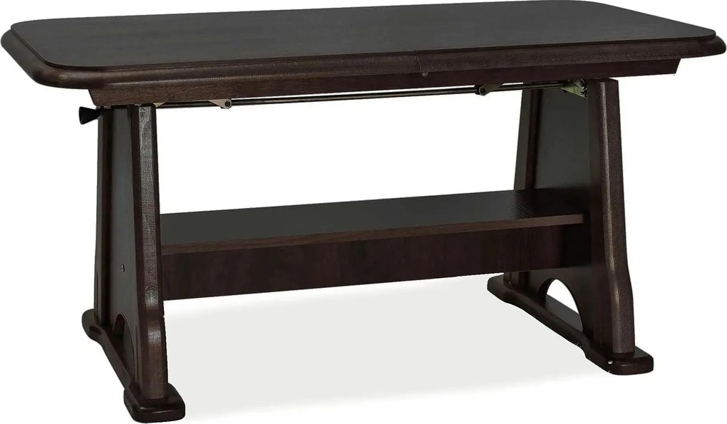 Masa extensibila BEATA, wenge, PAL/lemn, 130/170x67x60/77 cm