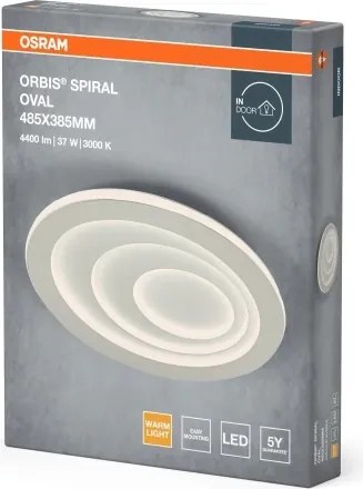 Osram - Plafonieră LED ORBIS SPIRAL, 37W, 230V, albă