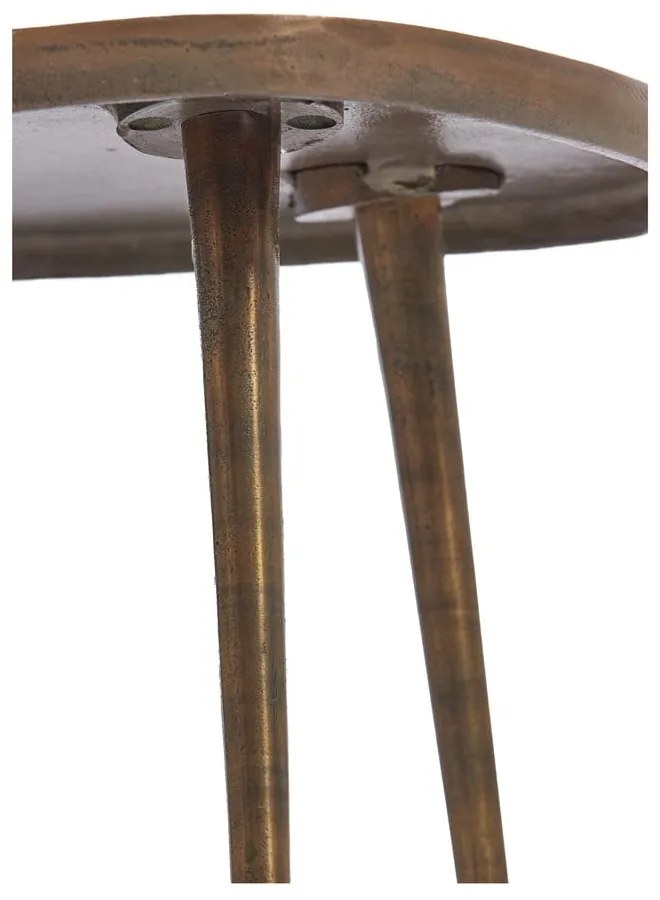 Măsuță de cafea în culoarea bronz din metal 53x64 cm Puno – Light & Living