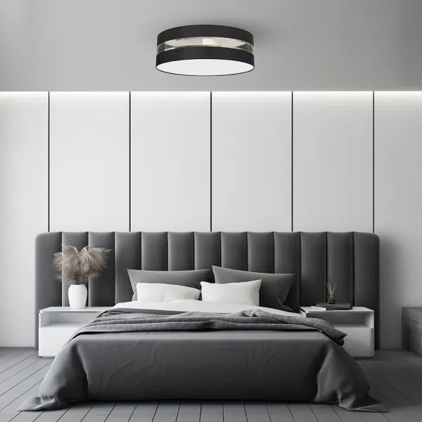 Plafonieră ULTIMO 3xE27/60W/230V neagră