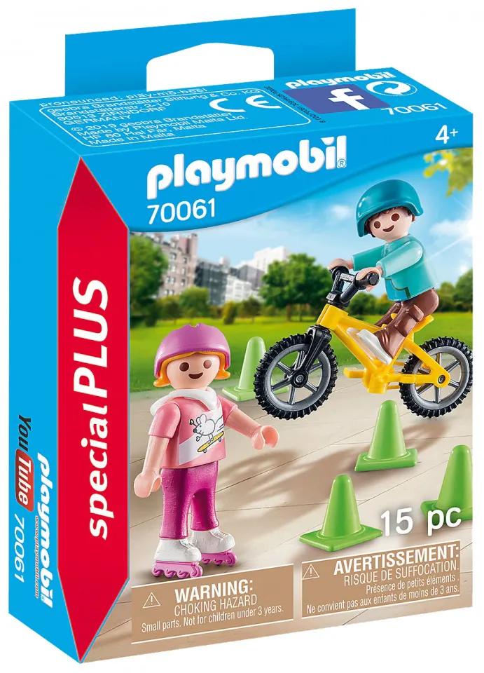 Playmobil Special Plus - Figurine copii cu role si bicicleta