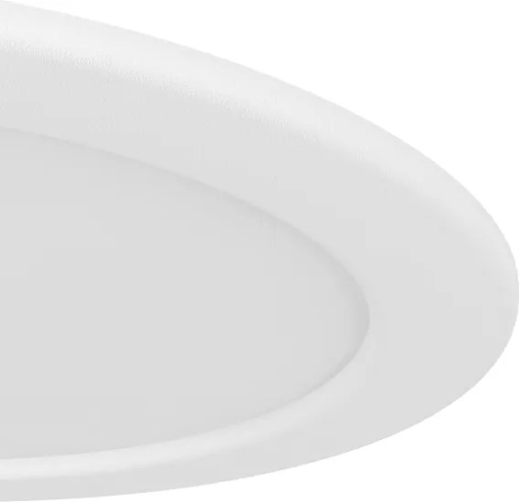 Eglo 901432-LED RGBW Plafonieră FUEVA-Z cu sticlă fumurie și iluminare de fundal, LED/9,5W/230V Ø16,8 cm IP44 alb