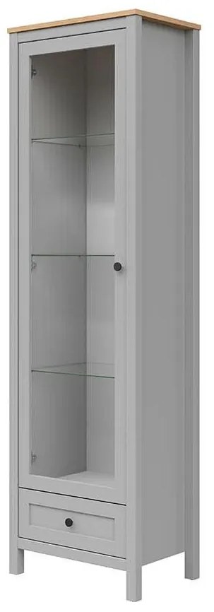 Vitrină Salga 8 (gri arctic + stejar artisan) . 1098472