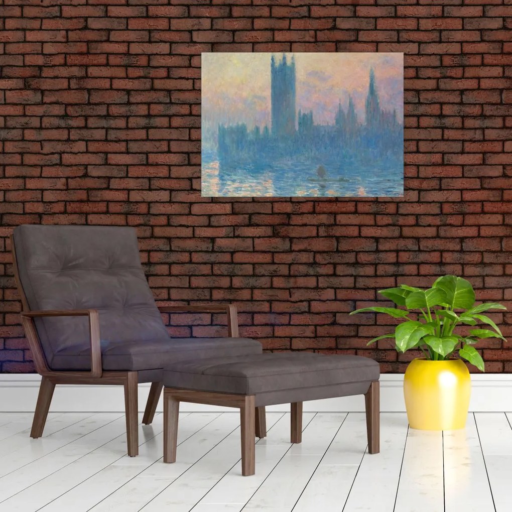 Tablou - Claude Monet, The Houses of Parliament, Sunset, reproducere (70x50 cm)