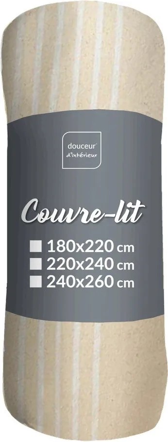 Cuvertură bej 220x240 cm Adele – douceur d'intérieur