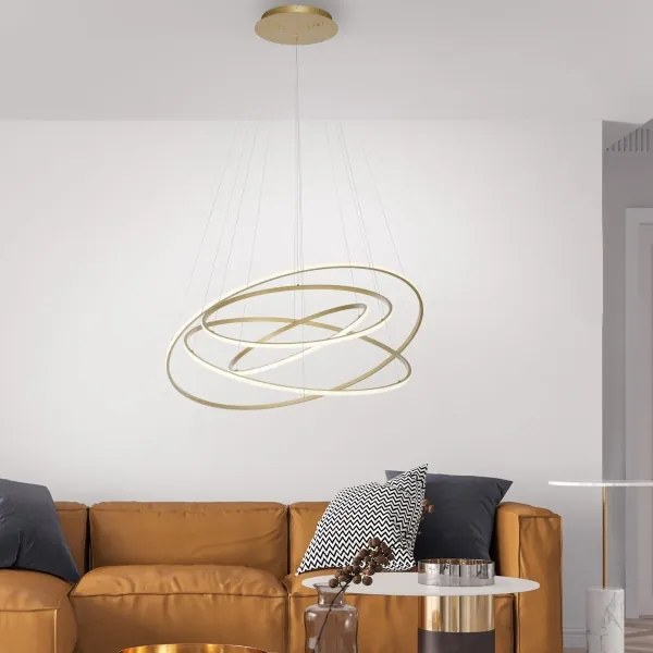 Lustră LED dimabilă pe cablu Paul Neuhaus 2124-60 TESSARA LED/97W/230V + telecomandă