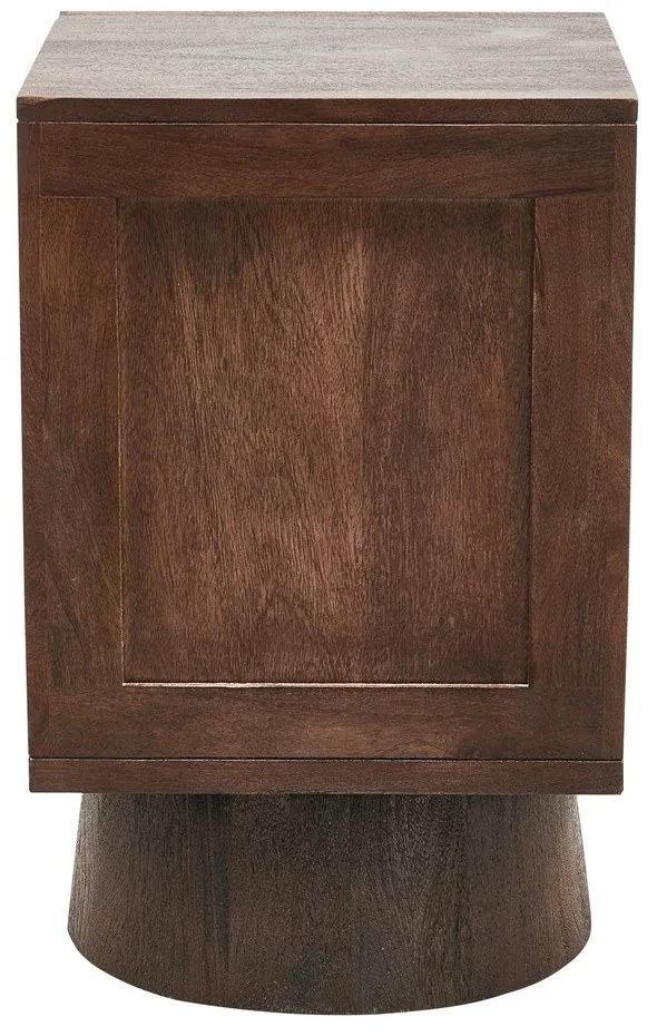 Noptieră maro închis din lemn de mango Crumble – WOOOD