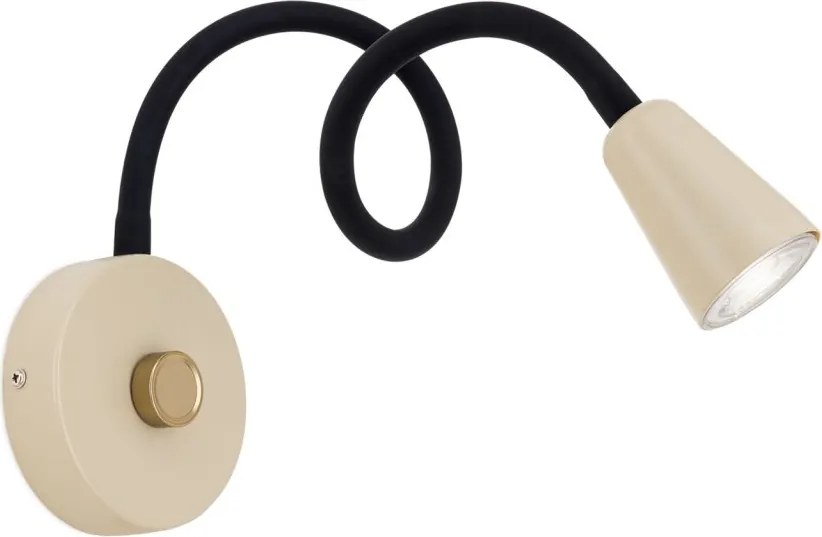 Aplica de perete flexibila cu spot GU10 DOTTY khaki