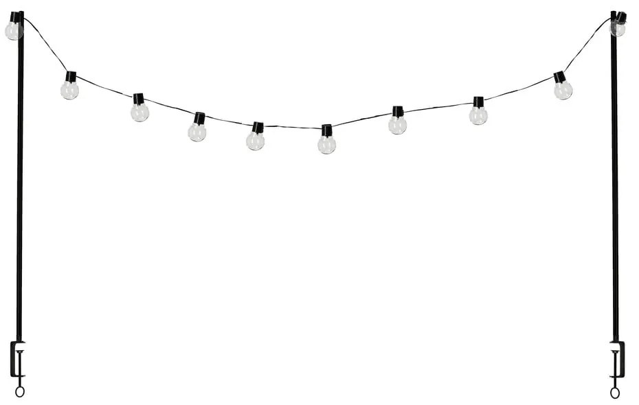 Ghirlandă luminoasă număr becuri 10 buc. solară lungime 220 cm – Esschert Design