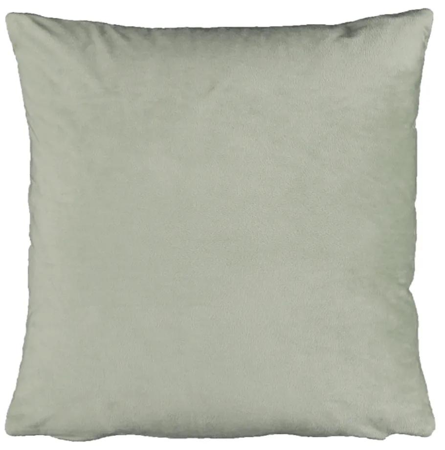 Pernă, material textil de catifea verde deschis, 60x60, OLAJA TIPUL 14