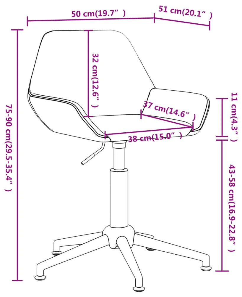 Scaune de bucatarie pivotante, 2 buc., gri deschis, catifea 2, Gri deschis