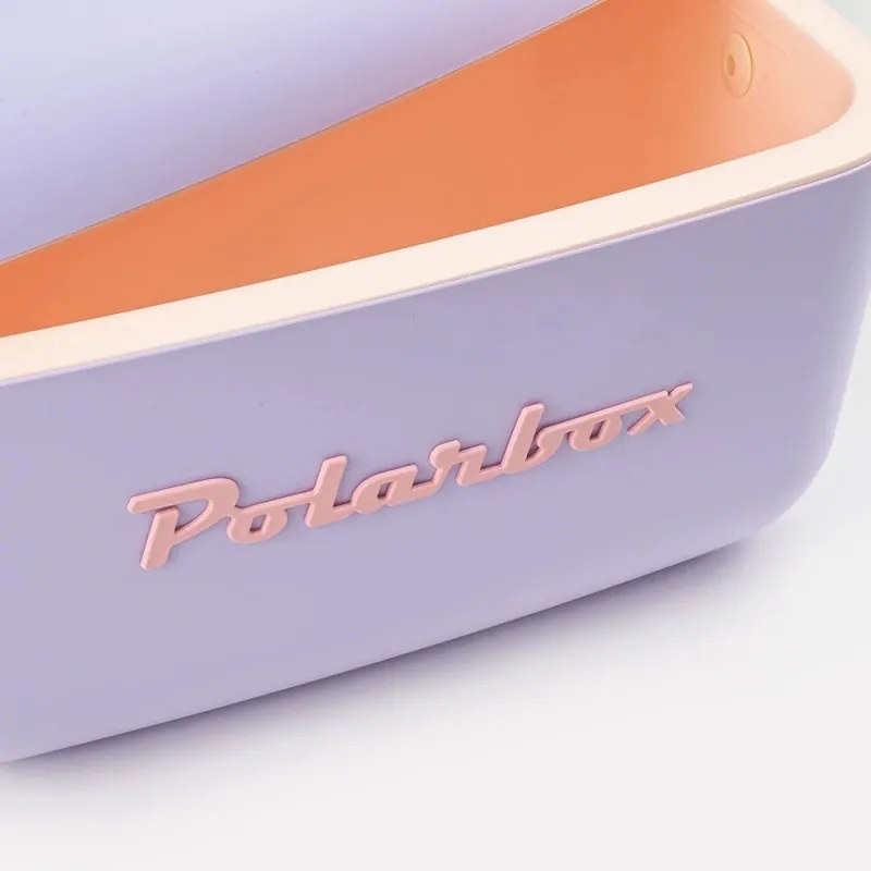Geanta frigorifica Polarbox Pop, 20 litri, Polistiren AIRPOP, 5-15°C pana l a24h, Violet/Portocaliu