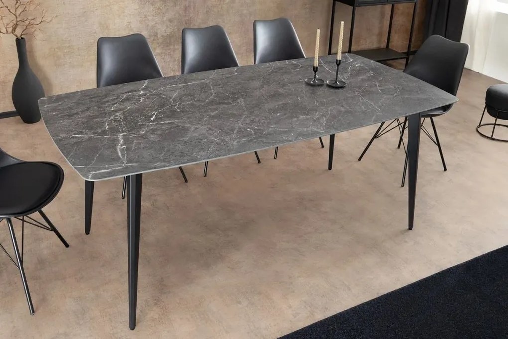 Masa dining design modern Milano antracit 160x85cm