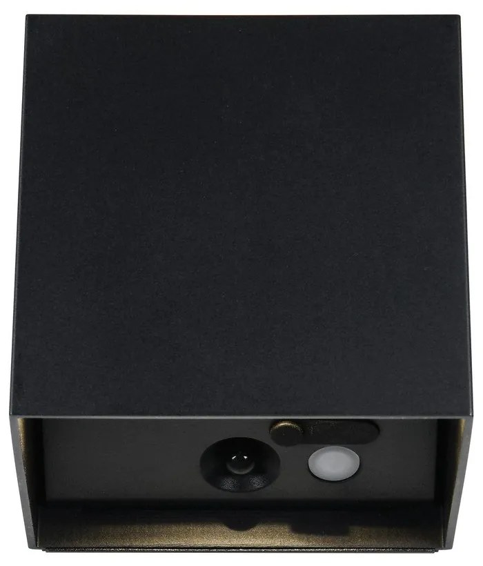 Corp de iluminat pentru exterior LED de perete cu senzor de mișcare cu USB (înălțime 10 cm) Genie – Trio