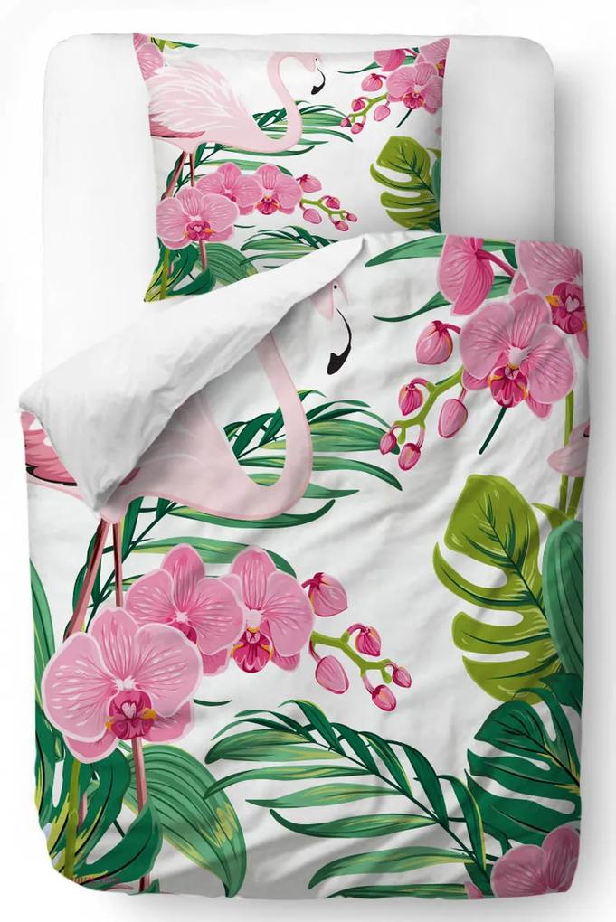 Home verzi lenjerie de pat pentru pat de o persoana Butter Kings Flamingos Favorite Orchid 140x200cm